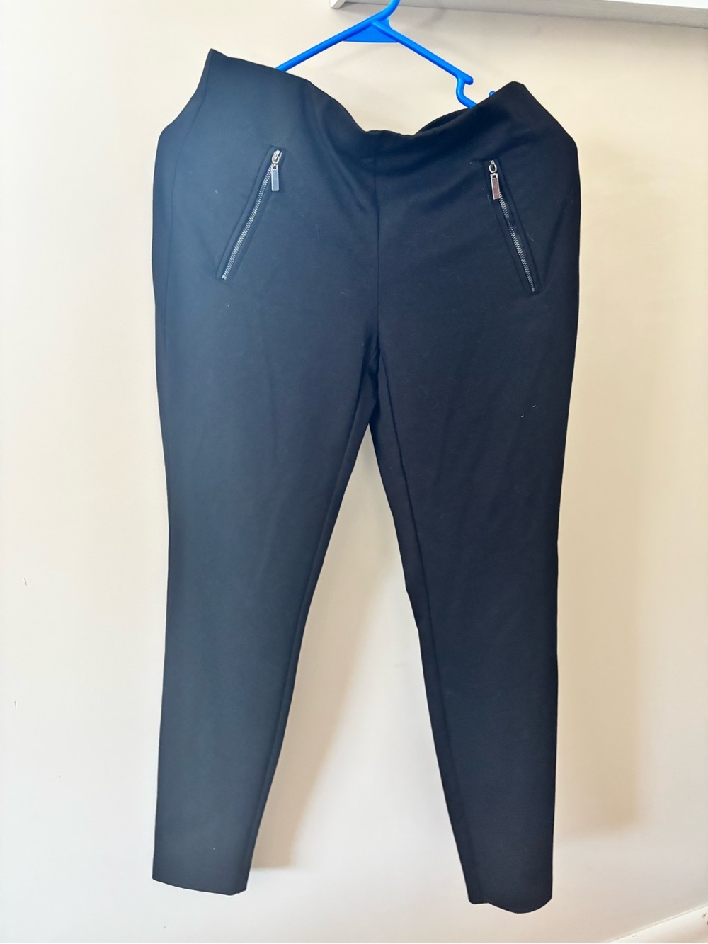 Rachel Zoe Black Slim Trousers with Zip Pockets